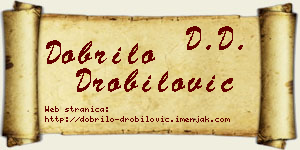 Dobrilo Drobilović vizit kartica